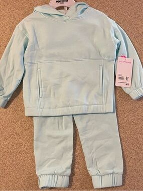 Light Mint Hoodie & Jogger Set - 2T